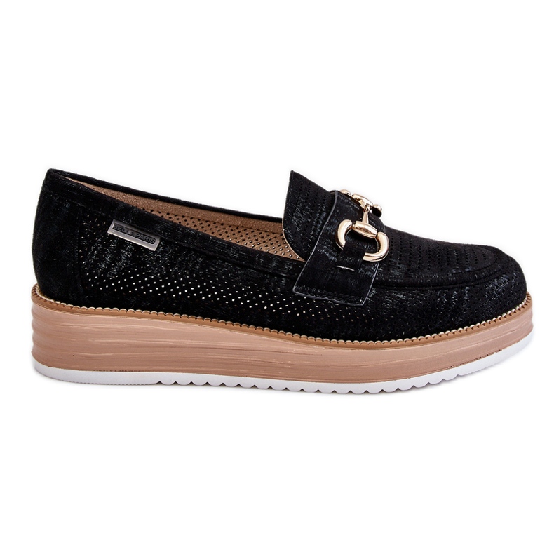 PM1 Mocassins Femme On The Platform Noir Danny le noir
