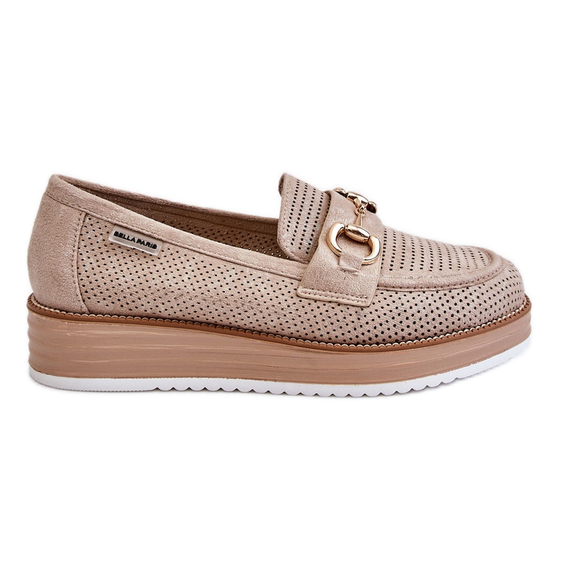 PM1 Mocassins Plateforme Femme Beige Danny