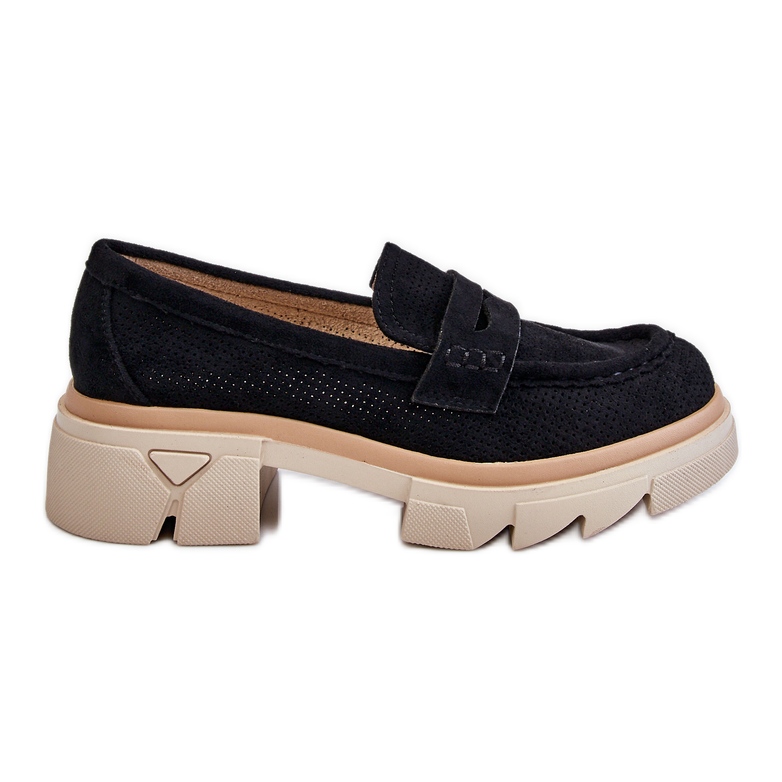 PM1 Mocassins pour femmes Chaussures à talons plats Noir Fletcher le noir