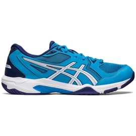 Asics Gel-Rocket 10 M 1071A054 409 chaussures de volley-ball bleu bleu