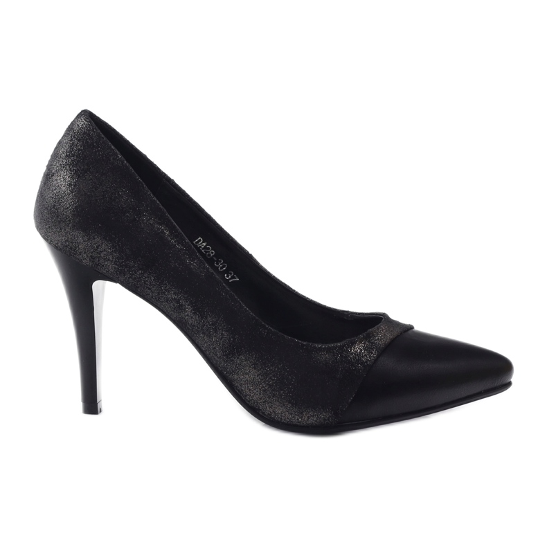 M.Daszyński Daszyński Pumps brillants pour femmes Da28 Black le noir
