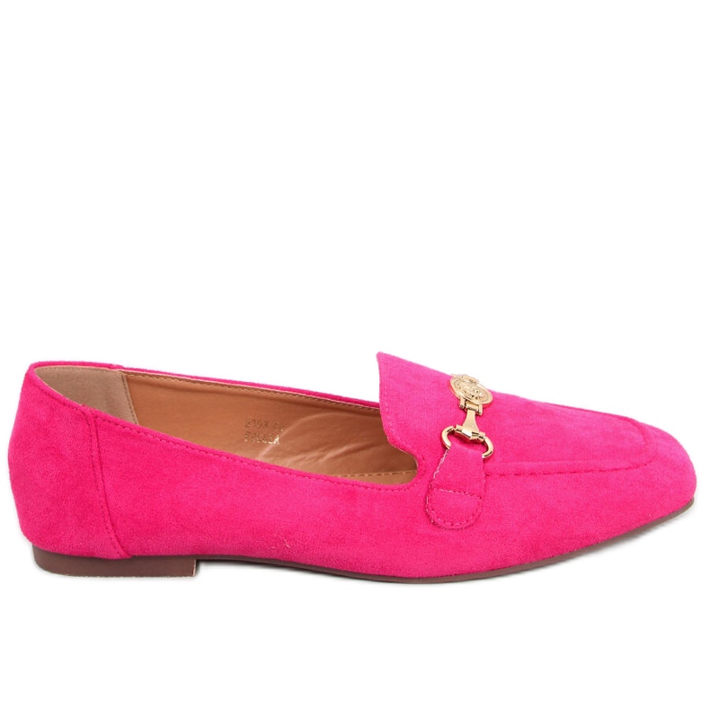 BM Mocassins femme Rhona Fushia à boucle rose