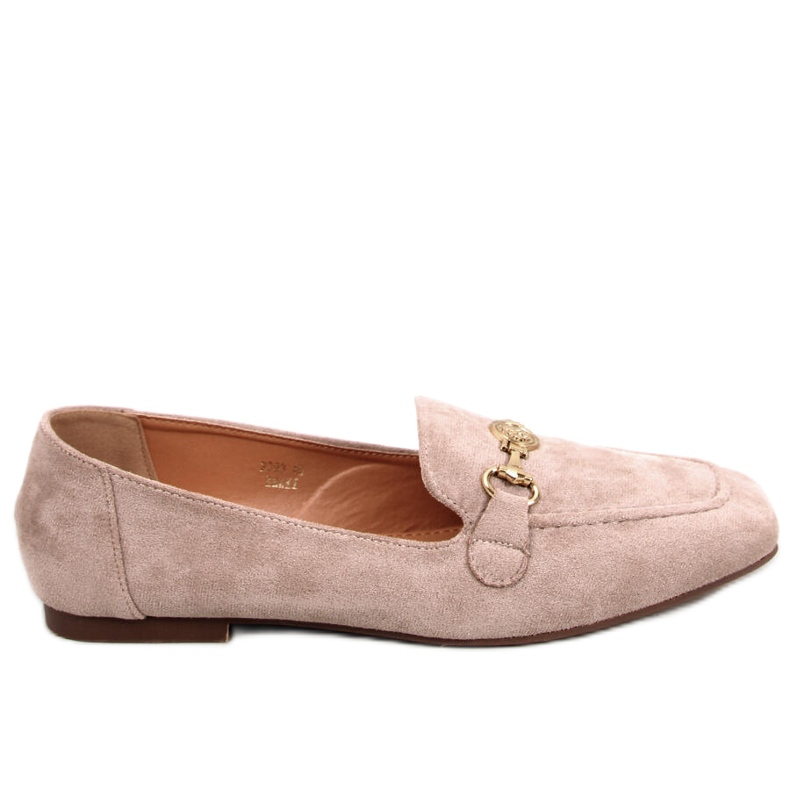 BM Mocassins à boucle femme Rhona Kaki beige