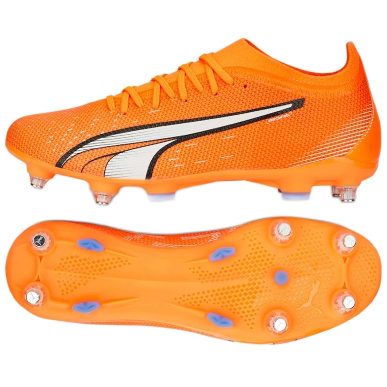 Puma Ultra Match MxSG M 107216 01 chaussures de football orange oranges et rouges