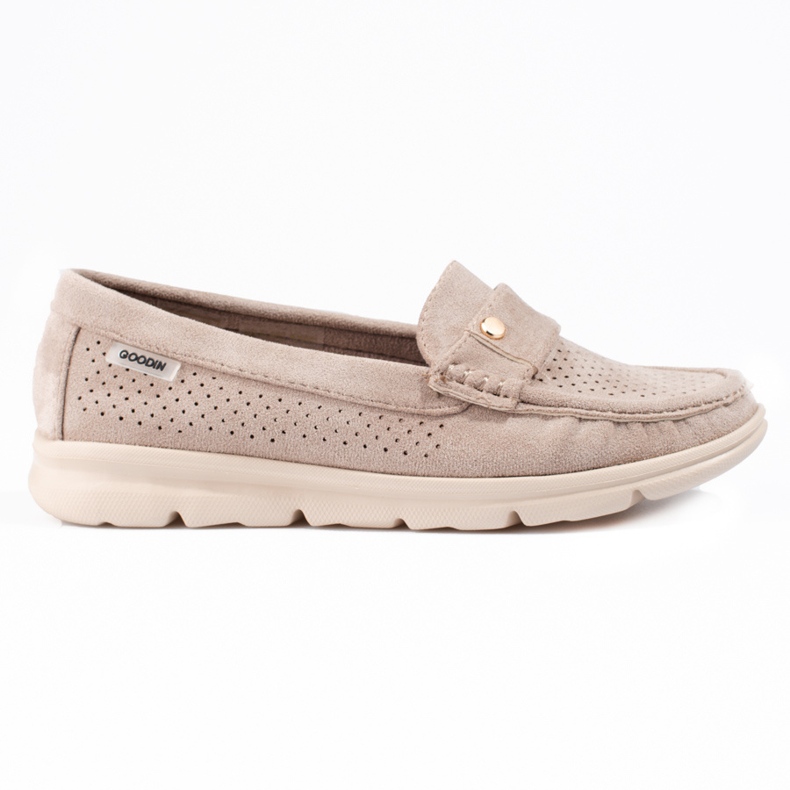 Goodin Mocassins femme Shelovet beige clair