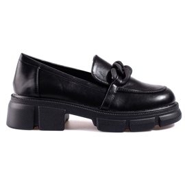 Goodin Mocassins femme Shelovet avec chaîne noire