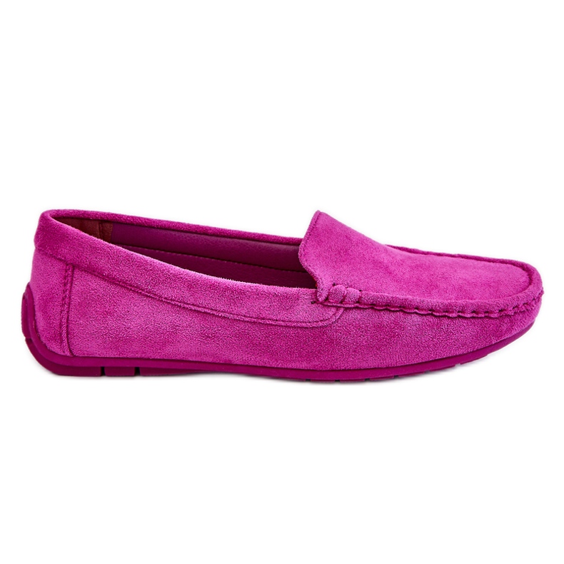 PE1 Mocassins en Daim pour Femme Violet Morreno rose
