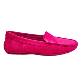 Mocassins Femme Daim Fuchsia Morreno rose