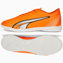 Chaussures de football Puma Ultra Play It M 107227 01 orange oranges et rouges