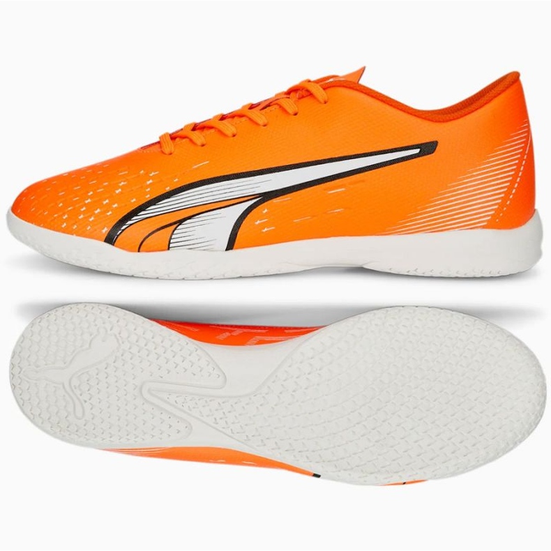 Chaussures de football Puma Ultra Play It 107227 01 orange oranges et rouges