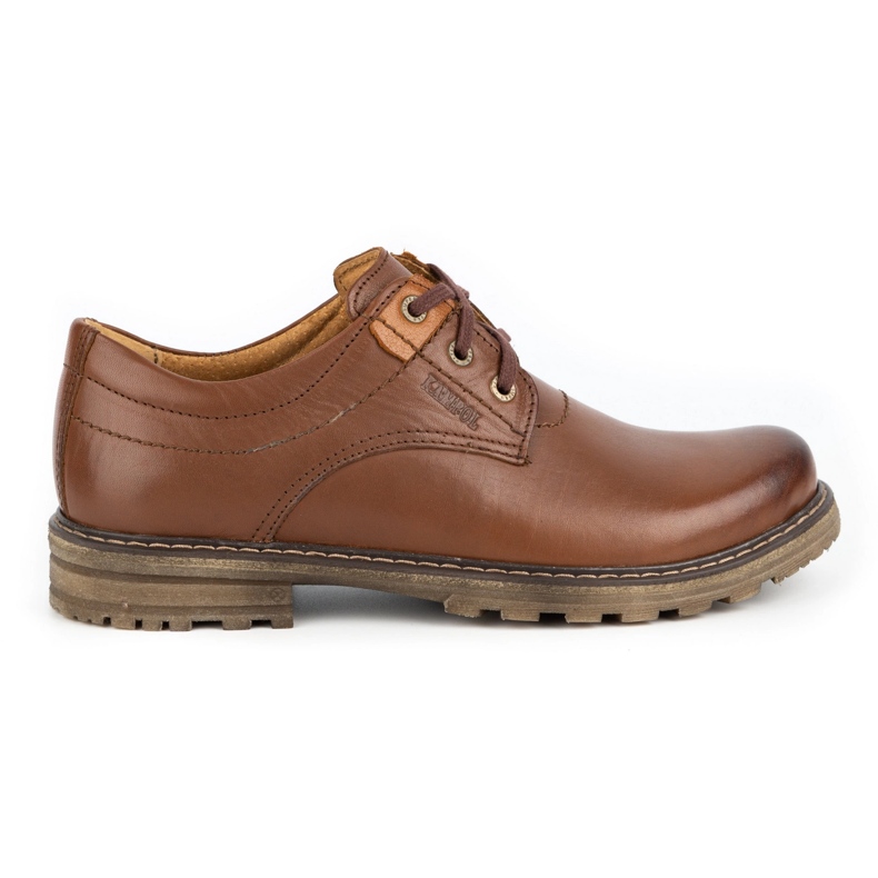 Kampol Boots cuir homme 32KAM marron brun