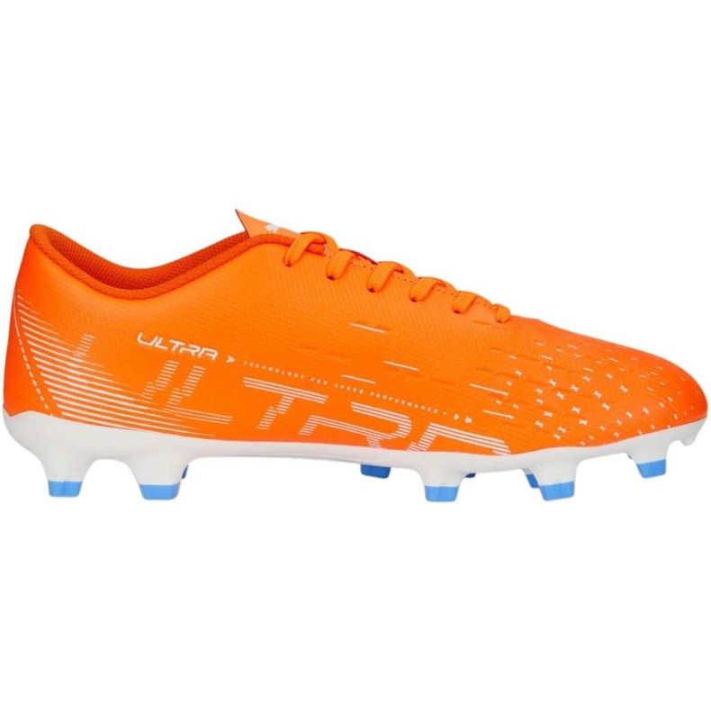 Chaussures de football Puma Ultra Play FG/AG 107224 01 orange oranges et rouges
