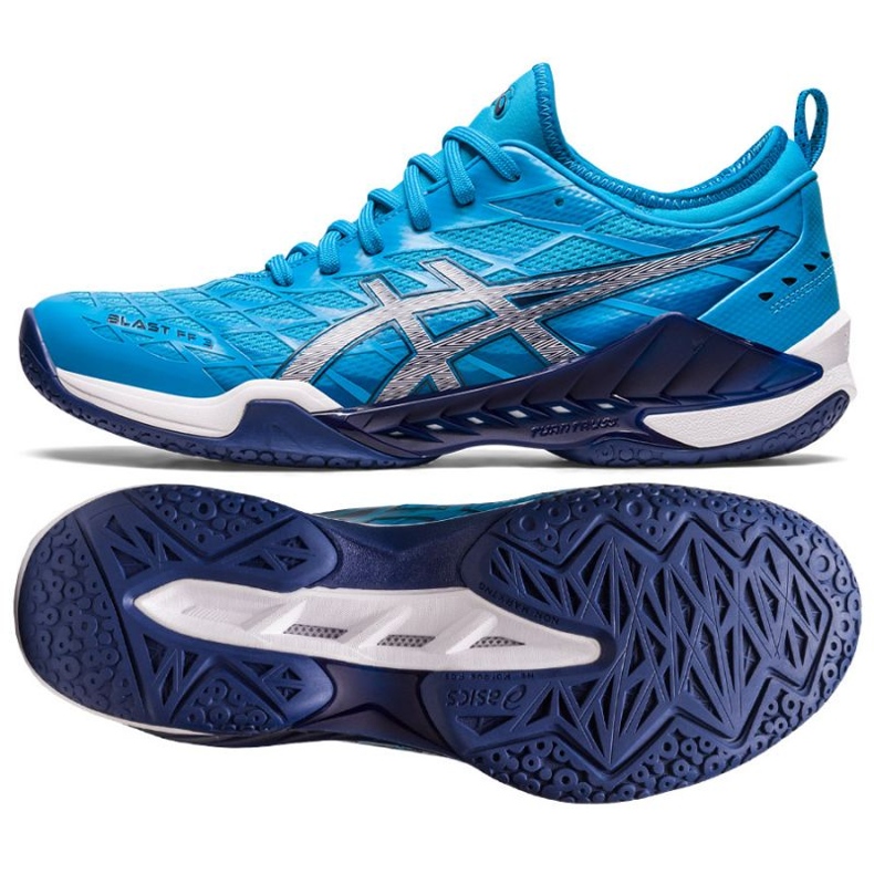 Asics Blast Ff 3 M 1071A076 400 chaussures de handball bleu bleu