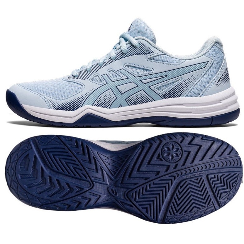 Asics Upcourt 5 W 1072A088 401 chaussures de volley-ball bleu bleu