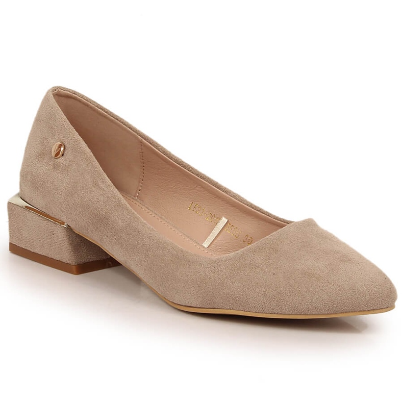 Escarpins pointus daim beige femme Vinceza 20198