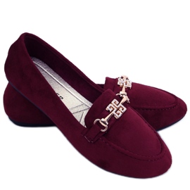 Mocassins femme Chloe Wine rouge Mocassins femme Chloe Wine rouge