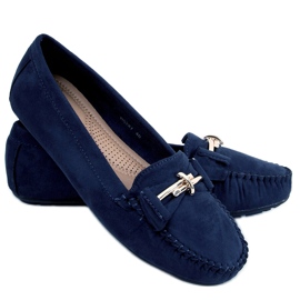 BM Mocassins femme Lyset Azul bleu marine