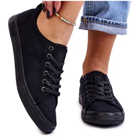 Baskets Basses Lisses Femme Big Star LL274057 Noir le noir