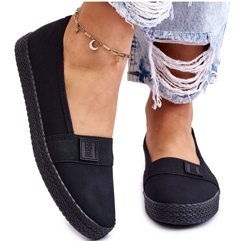 Baskets à enfiler Big Star pour femmes LL274200 Noir le noir Baskets à enfiler Big Star pour femmes LL274200 Noir le noir