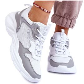 Chaussures Sports Légers Femme Big Star LL274375 Blanc-Gris