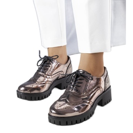 Chaussures noires métallisées de Myra