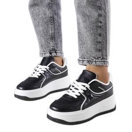 Baskets noires à plateforme Juanita