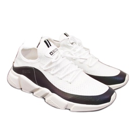 Chaussures de sport femme pétrole blanc Big Star FF274A052