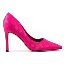 Escarpins femme Shelovet à motif léopard fuchsia rose Escarpins femme Shelovet à motif léopard fuchsia rose