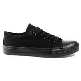 Baskets classiques noires pour femmes le noir