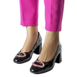Vinceza Escarpins vernis noirs de Kathleen