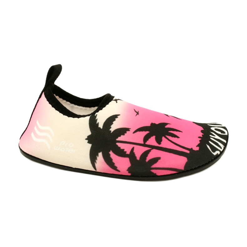 Chaussures d'eau en néoprène rose-noir ProWater