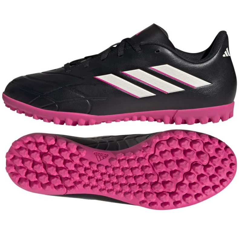 Adidas Copa Pure.4 Tf M GY9049 chaussures de football le noir le noir Adidas Copa Pure.4 Tf M GY9049 chaussures de football le noir le noir