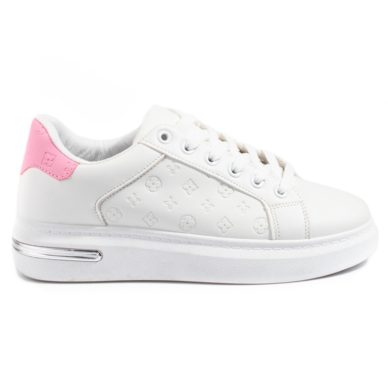 Chaussures de sport femme Shelovet blanches à motif
