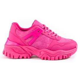 Baskets femme Shelovet fuchsia rose