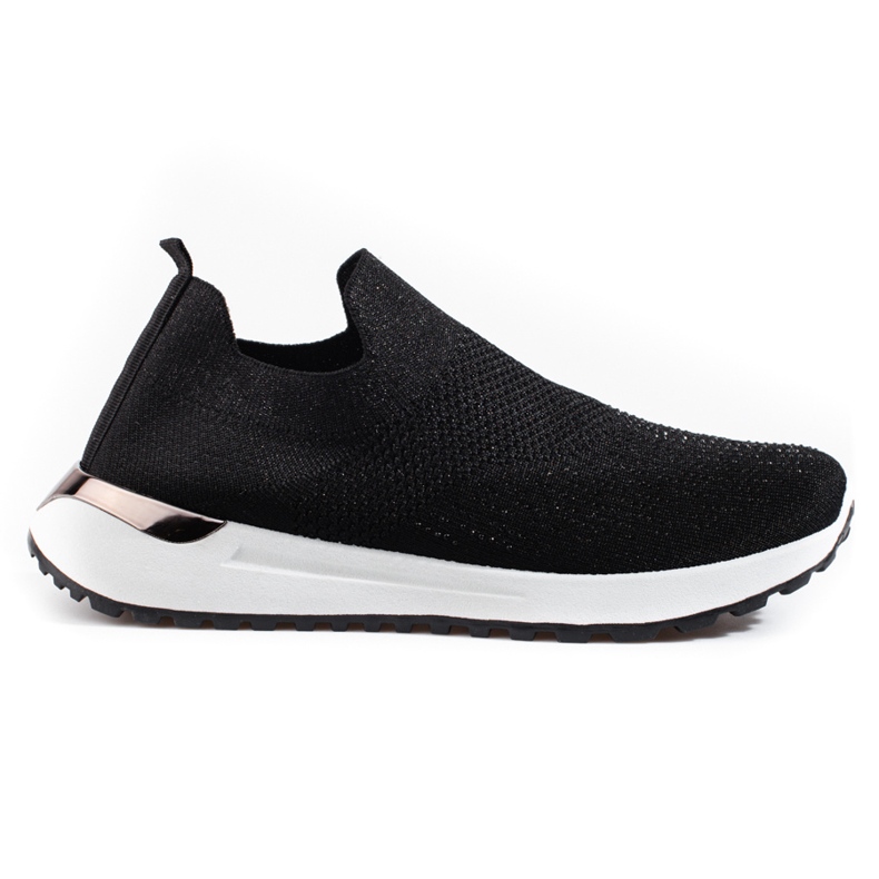SHELOVET Chaussures de sport chaussettes pour femmes avec du noir le noir SHELOVET Chaussures de sport chaussettes pour femmes avec du noir le noir