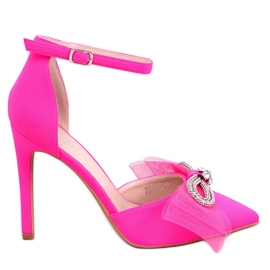 Seastar Escarpins à nœud en tulle fuchsia Triana rose