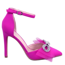 Seastar Escarpins à nœud en tulle violet Triana