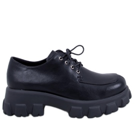 PA1 Mocassins plateforme Noir Piano