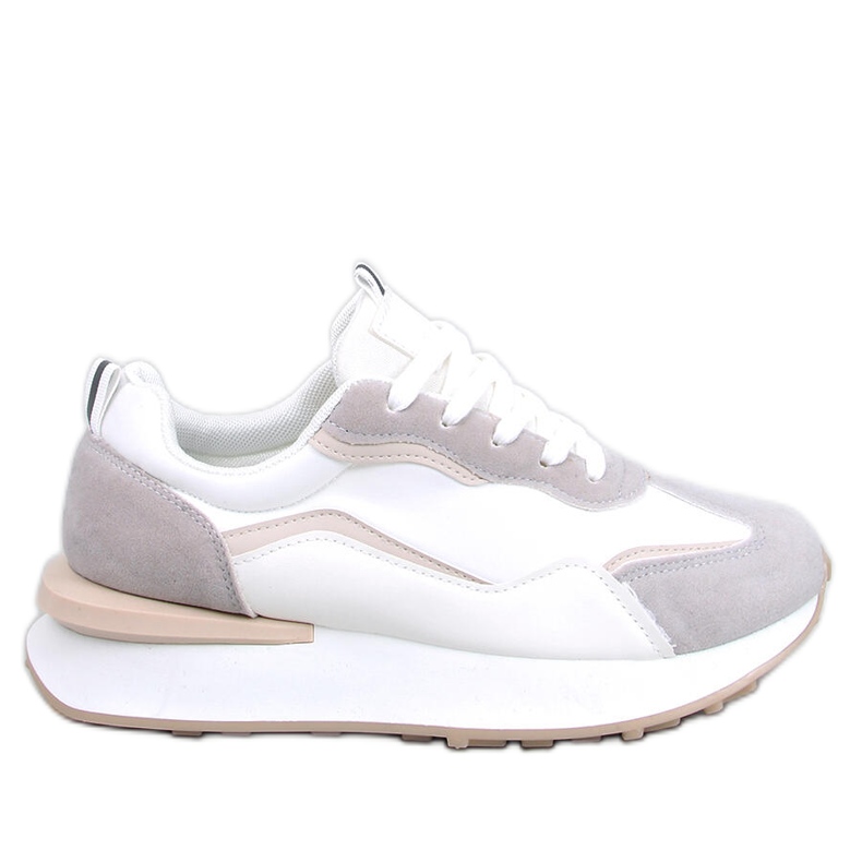 PA1 Baskets femme Mabel BLANC/BEIGE/GRIS blanche PA1 Baskets femme Mabel BLANC/BEIGE/GRIS blanche