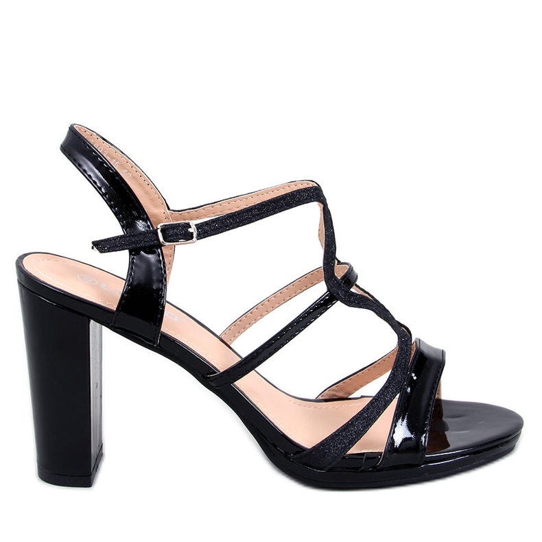 PA1 Inma Sandales à talons noires le noir