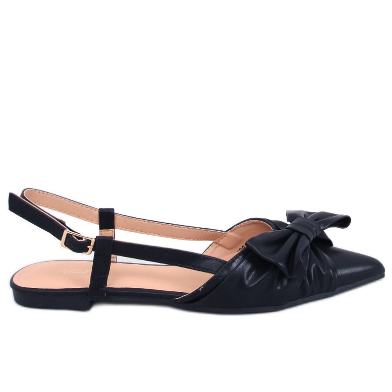 PA1 Cotta Ballerines talon ouvert noires le noir