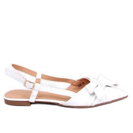 PA1 Cotta Ballerines talon ouvert blanc blanche