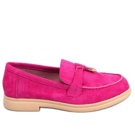 PA1 Mocassins en daim d'Ottavia Fuchsia rose