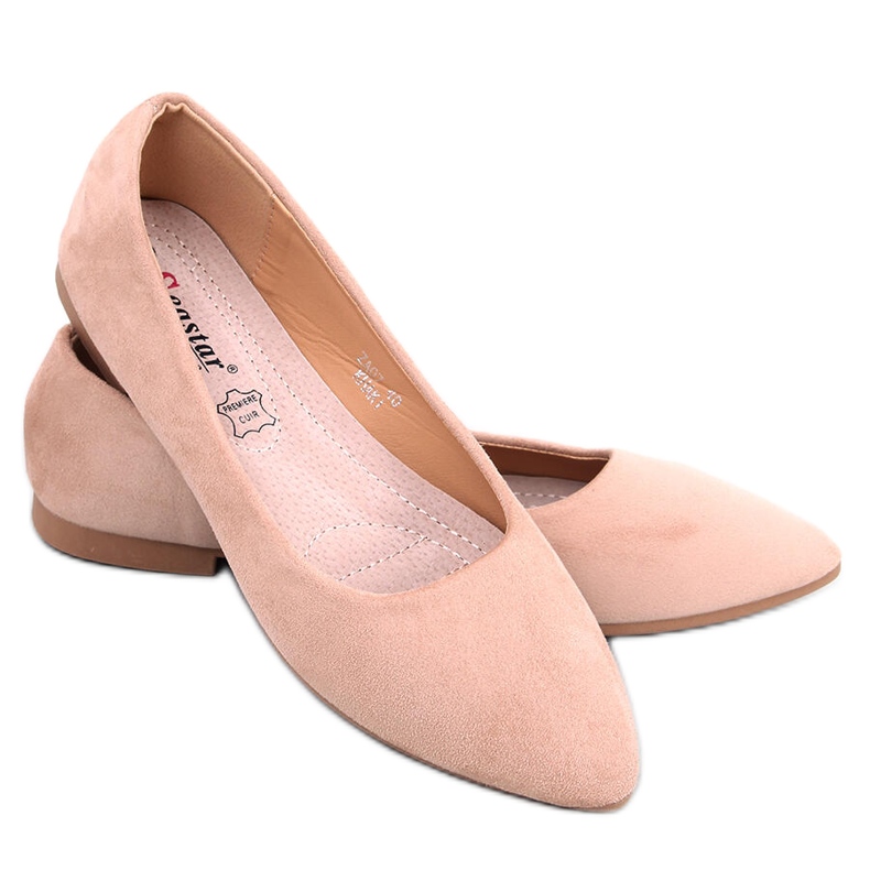 BM Keys Ballerines cuir kaki semelle intérieure beige BM Keys Ballerines cuir kaki semelle intérieure beige