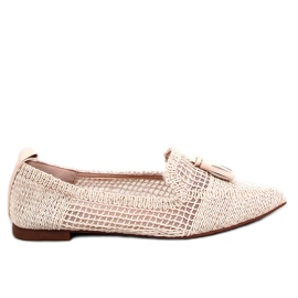 BM Monti Ballerines ajourées Beige