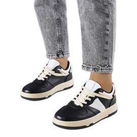 Baskets femme Marcella noires beige