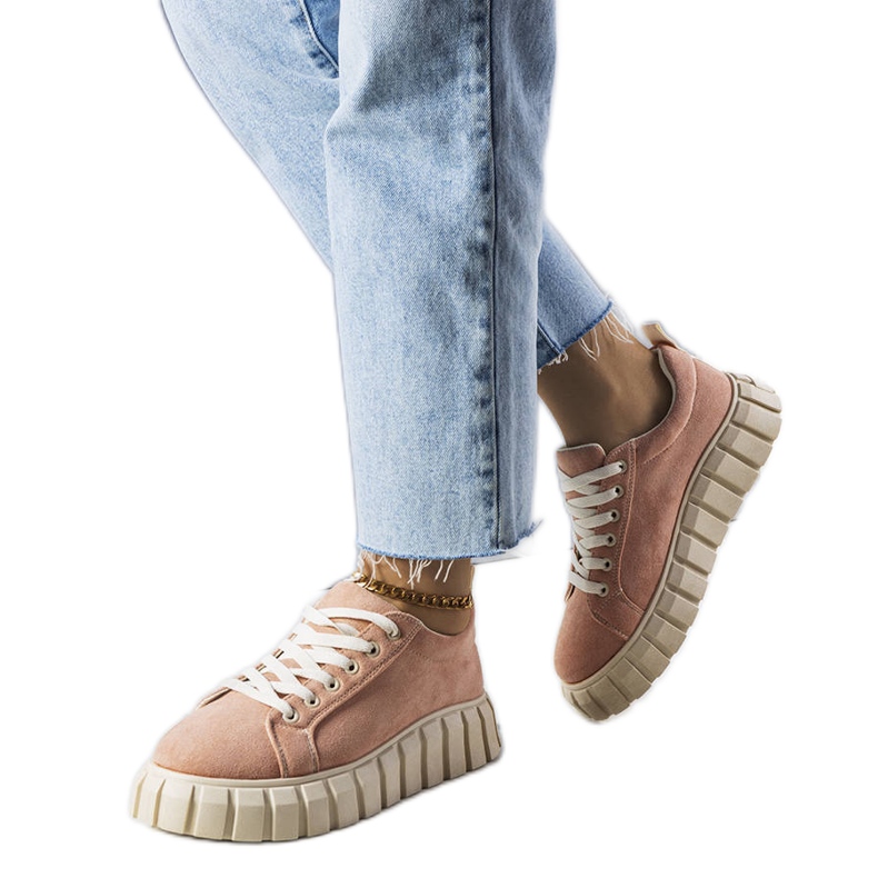 Baskets à plateforme roses Pamela Baskets à plateforme roses Pamela