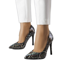 Talons hauts laqués noirs Ella