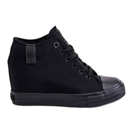 Baskets hautes compensées cachées Big Star LL274034 Noir le noir