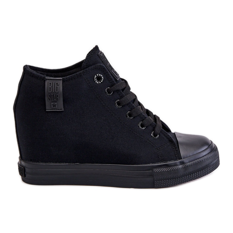 Baskets hautes compensées cachées Big Star LL274034 Noir le noir